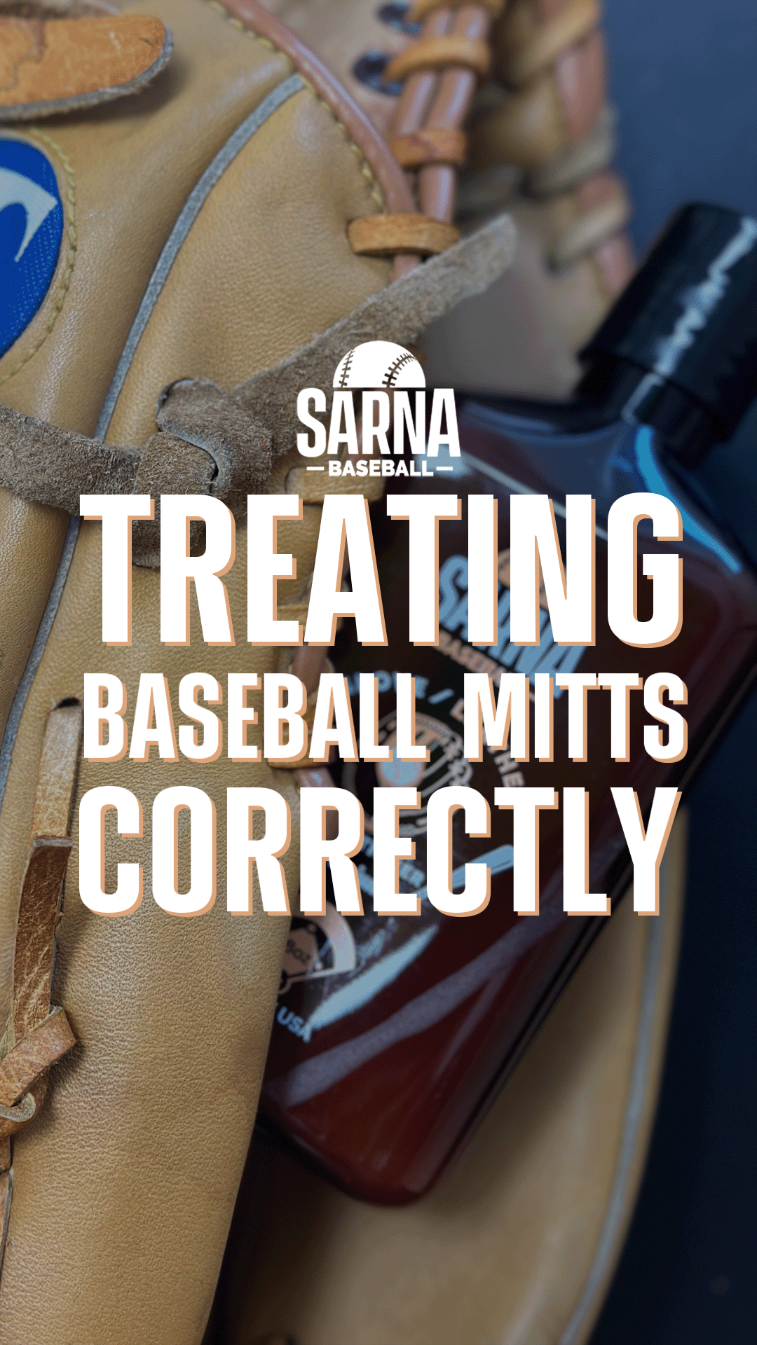sarna baseball glove leather conditioner how to video